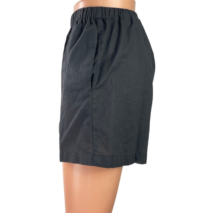 Commense Women's Gray High Rise Elastic Waist Wide Leg Casual Lounge Shorts XS