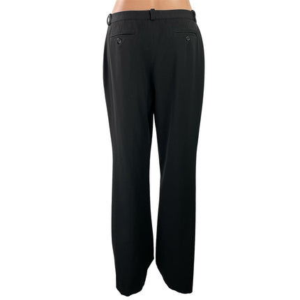 Nine West Cyndi Women's Black High Rise Wide Leg Baggy Trousers Pants Size 6