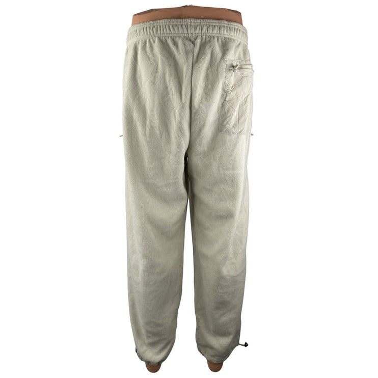GAP Beige Fleece High Rise Athletic Track Joggers Trousers Sweat Pants Size XL