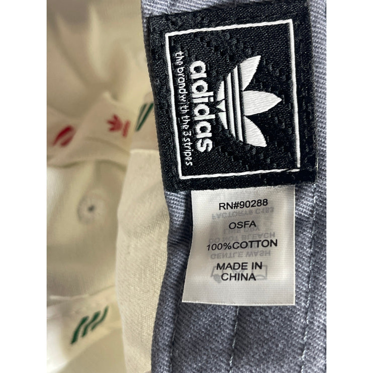 Adidas Unisex White Rainbow Pride Relaxed Logo Strapback Baseball Cap Hat OS