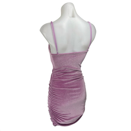 Lucy In The Sky Velvet Velour Purple Sleeveless Twist Mini Bodycon Dre –  Brie
