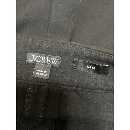 J.Crew Kate Womens Black High Waisted Relaxed Straight Trousers Dress Pants Sz 6