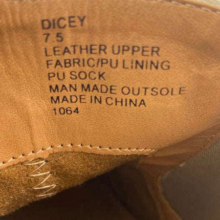 Steve Madden Dicey Women's Brown Tan Suede Leather Chelsea Ankle Boots Size 7.5