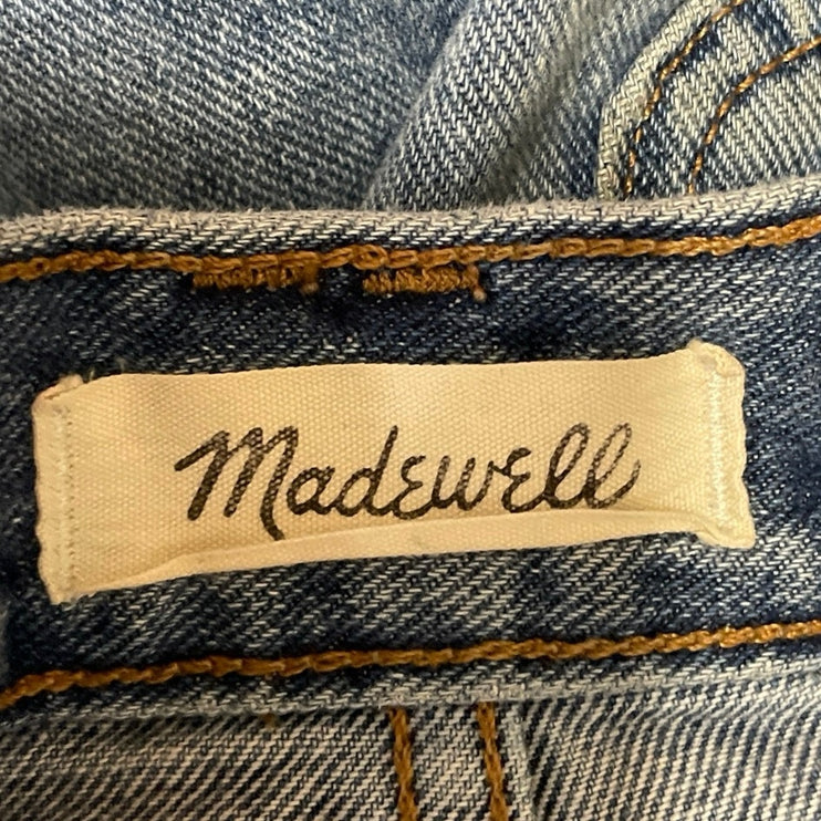 Madewell Balloon Women's Blue High Waisted Barrel Baggy Denim Jeans Size 28