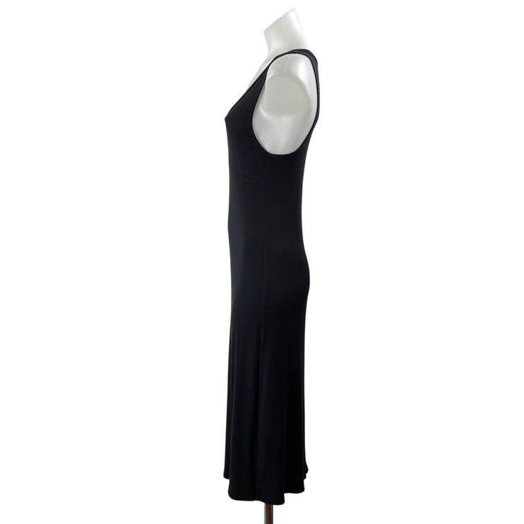 Aritzia Wilfred Free Women's Black Sleeveless Ribbed Knit Tank Midi Dress Size M