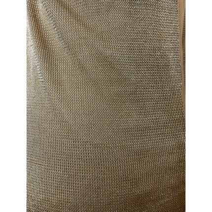 ASOS Gold Sheer Chainmail Square Neck Strappy Cami Camisole Mini Tank Dress Sz 4