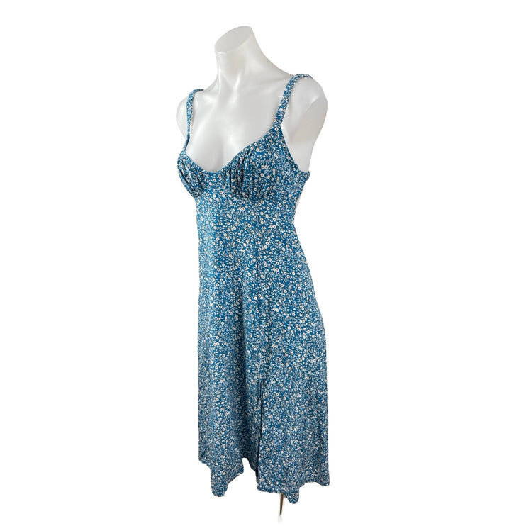 Princess Polly Georgia Floral Sleeveless Sweetheart Neck Midi A-Line Dress Sz 6