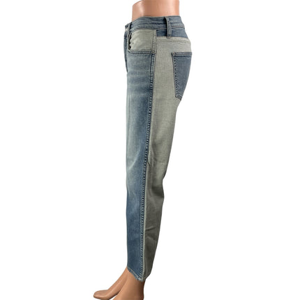 NEW Current Elliott The Vanessa Blue Gray Two Tone Straight Denim Jean Pants 26