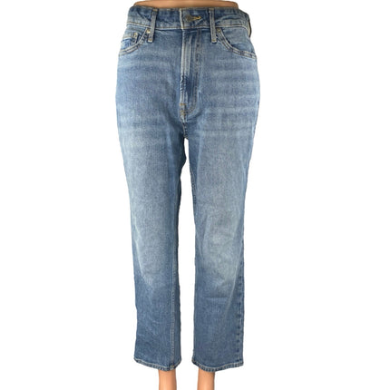 Everlane The Curvy Cheeky Blue High Rise Medium Wash Straight Denim Jeans Sz 25