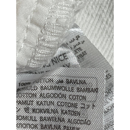 Edikted Women's White Mid Rise Wide Leg Baggy Trousers Denim Jeans Size XS