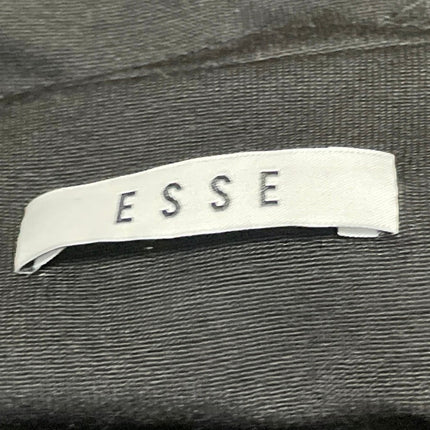 ESSE Black Strapless Tube Bandeau Sleeveless A Line Pleated Maxi Dress Size 8