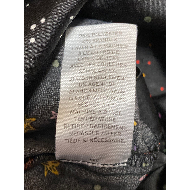 BP. X Claudia Sulewski Satin Star Long Sleeve Button Down Sleepwear Pajama Set M