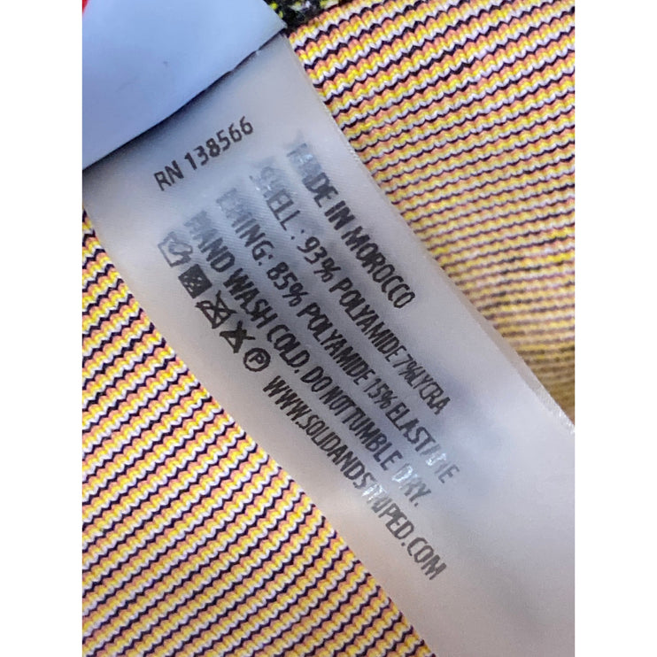 Solid & Striped Multicolor Ombre Palm Trees Printed Activewear Biker Shorts Sz S