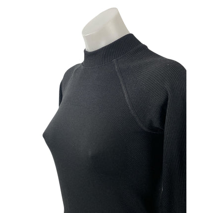 Lululemon Black Wool Long Sleeve Slim Yoga Gym Athletic Activewear T-Shirt Top S