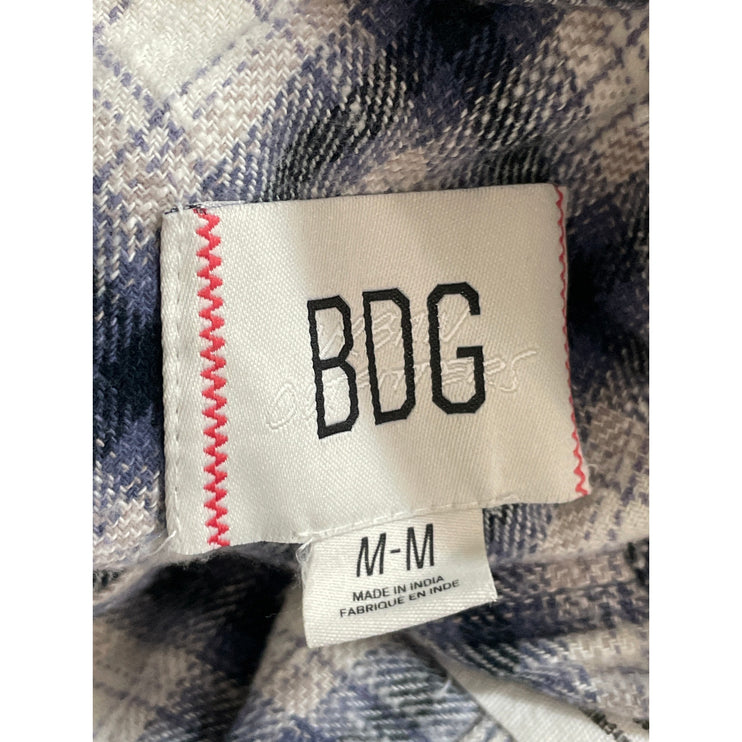 Urban Outfitters BDG Brixton Check Flannel Long Sleeve Button Down Shirt Top M