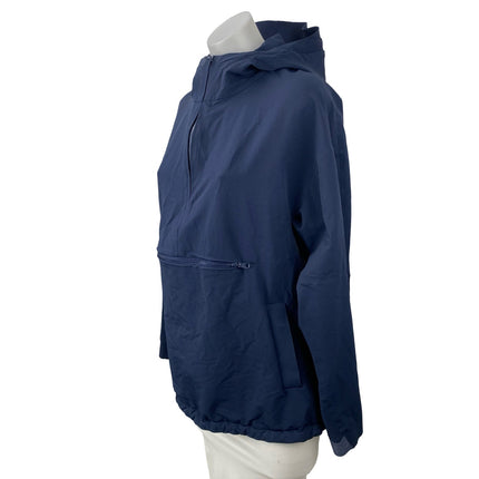 Outdoor Voices Womens Navy Blue Long Sleeve Hoodie Half Zip Anorak Jacket Size S