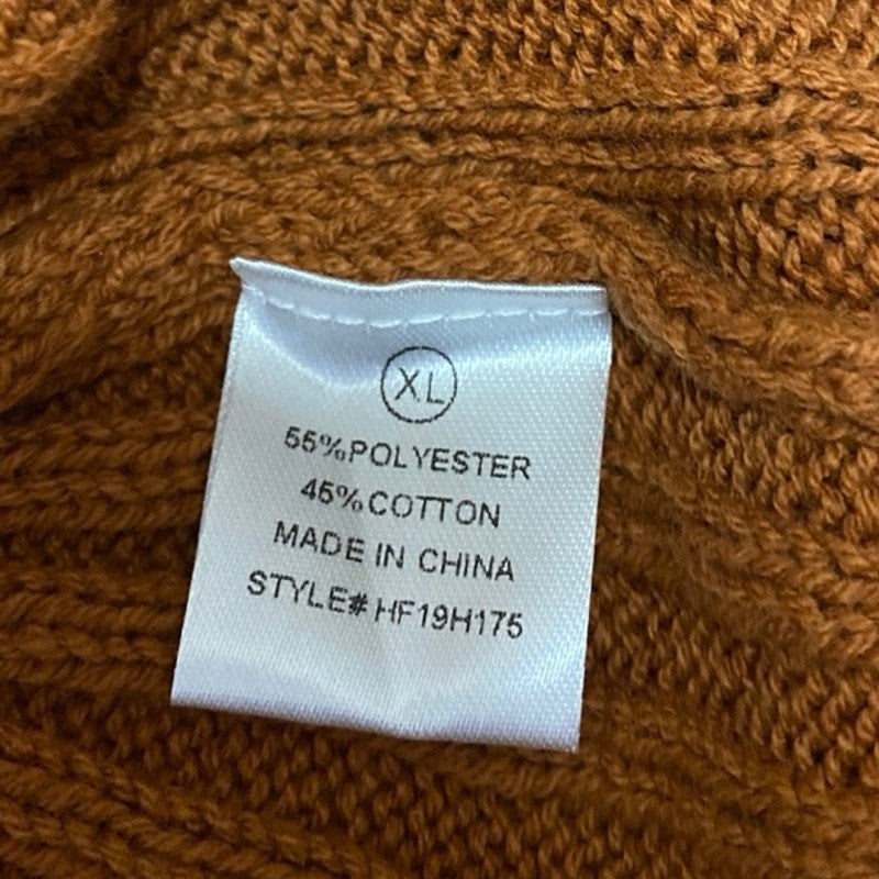 NEW Fashion Nova Brown Cable Knit Long Sleeve Turtleneck Mini Sweater – Brie