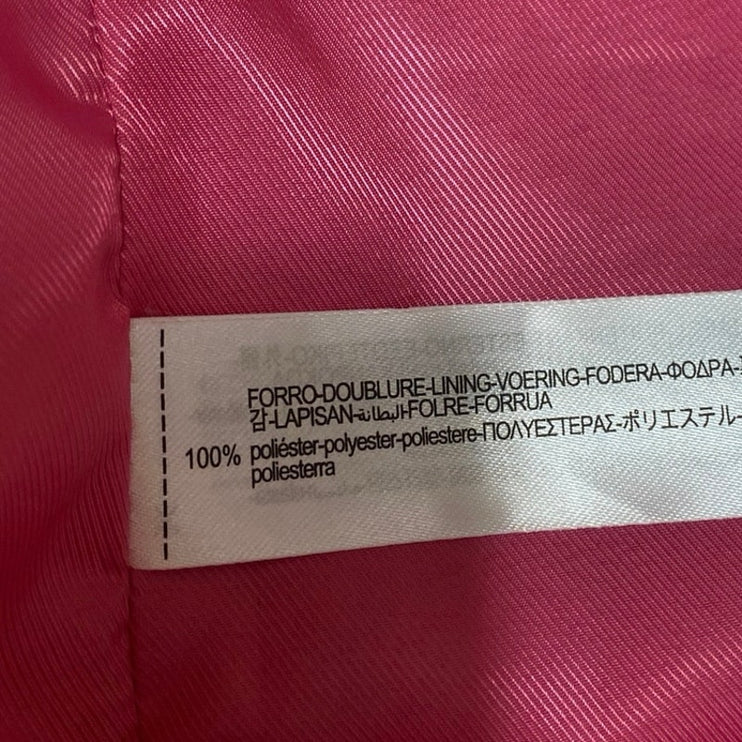 Zara Women's Pink One Button Notch Collar Long Sleeve Blazer Coat Jacket Size M