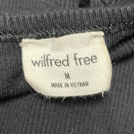 Aritzia Wilfred Free Women's Black Sleeveless Ribbed Knit Tank Midi Dress Size M