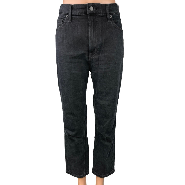 Everlane The Original Cheeky Jean Black Straight High Waist Crop Ankle Denim 29