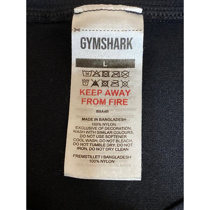 Gymshark Women's Black Crewneck Sleeveless Activewear Muscle Tee Tank Top Size L