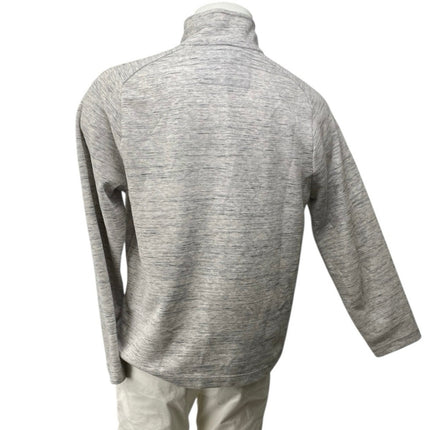 Banana Republic Gray Heathered 1/4 Zip Long Sleeve Sweatshirt Sweater Top Size L