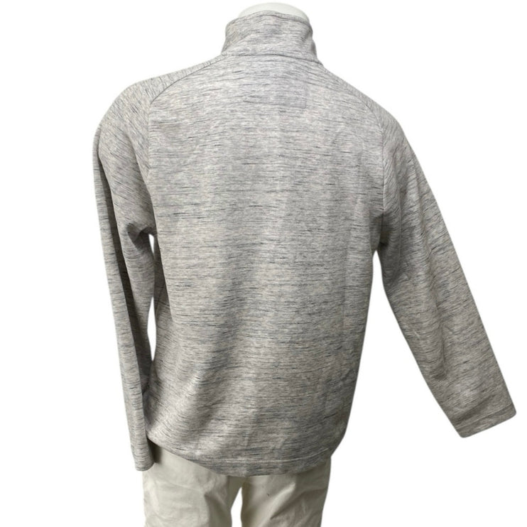 Banana Republic Gray Heathered 1/4 Zip Long Sleeve Sweatshirt Sweater Top Size L