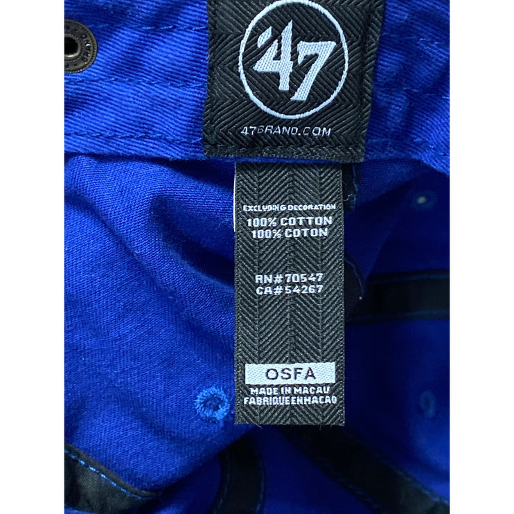 47 Brand New York Knicks NBA Blue Embroidered Logo Adjustable Baseball Cap OS