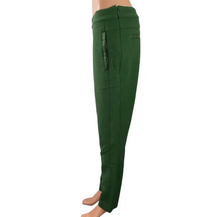 Anthropologie Cartonnier Women's Green High Waist Straight Leg Trousers Pants 8