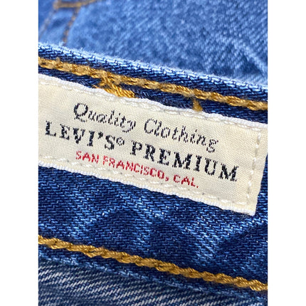 Levi's Women's Blue Medium Wash High Waisted Baggy Wide Leg Denim Jeans Pants 25