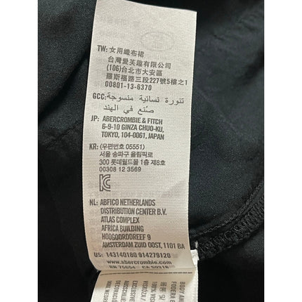 Abercrombie & Fitch Womens Black Polka Dot Elastic Waist Tiered Mini Skirt Sz M