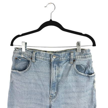 Abercrombie & Fitch 90's Straight Women's Blue Ultra High Rise Denim Jeans Sz 31