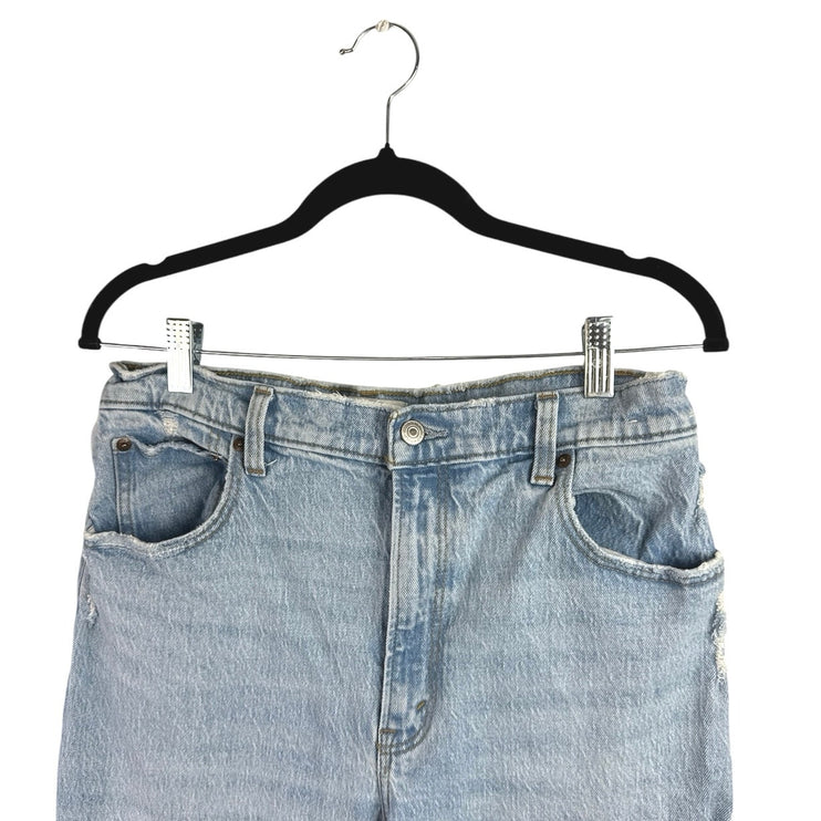 Abercrombie & Fitch 90's Straight Women's Blue Ultra High Rise Denim Jeans Sz 31