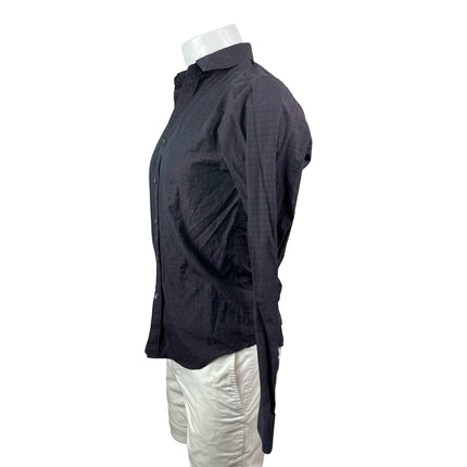 Theory Men's Black Striped Long Sleeve Collared Button Down Shirt Top Size S