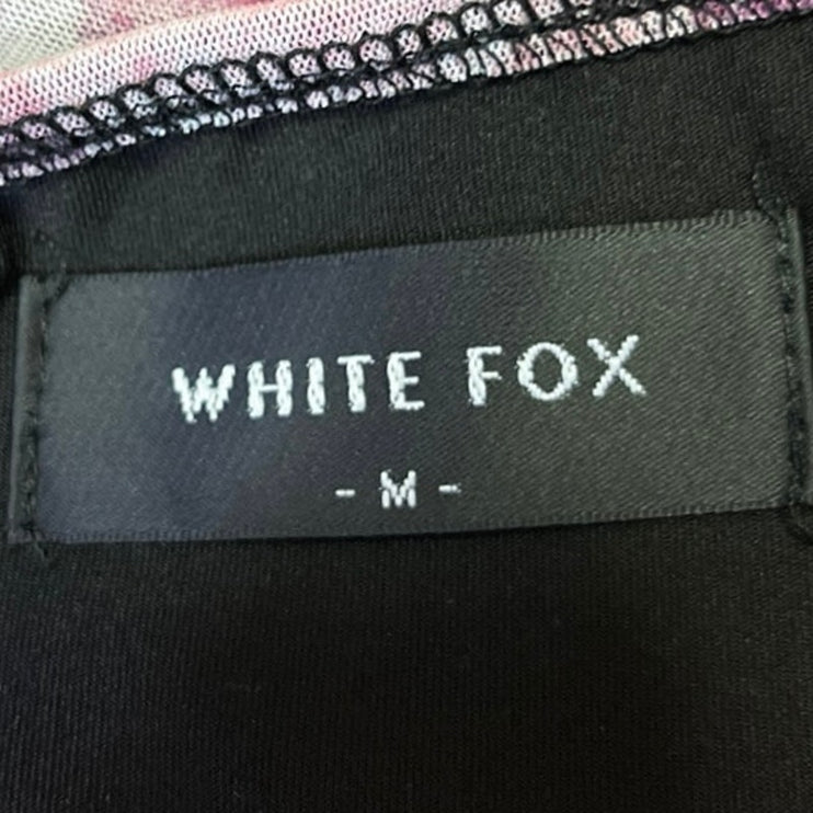 White Fox Multicolor Watercolor Print Sleeveless Cami Camisole Mini Tank Dress M