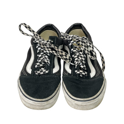 Vans Women's Black Lace Up Low Top Skate Skateboarding Sneakers Shoes Size 7.5