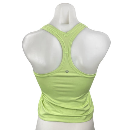 Lululemon Women's Green Racerback Yoga Workout Running Athletic Tank Top Size 2