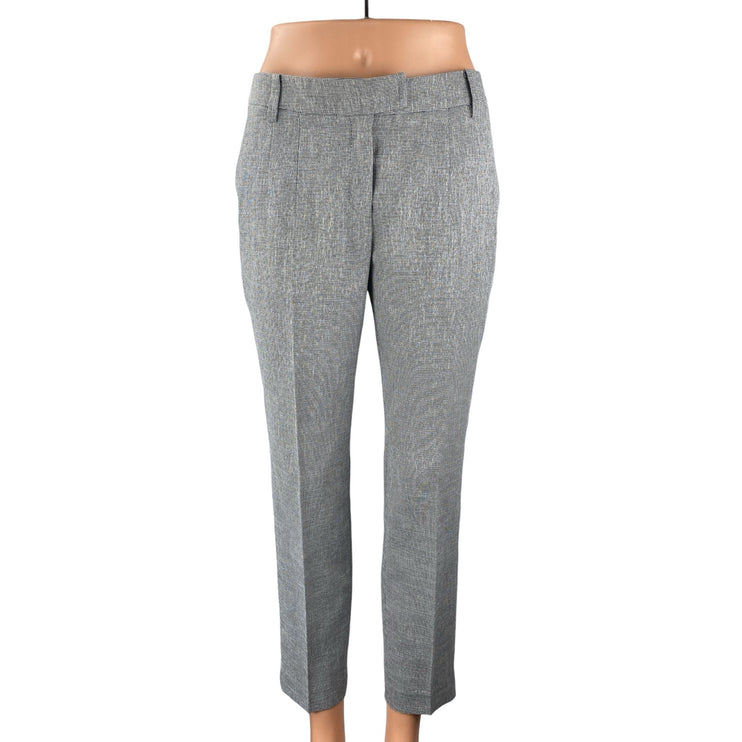 Lynn Women's Gray Mid Rise Straight Leg Career Trousers Dress Pants Size S