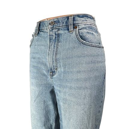 Abercrombie & Fitch The 90s Straight Ultra High Rise Blue Denim Jeans Size 28
