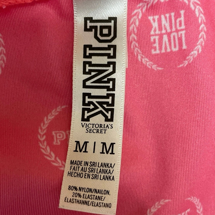 Victoria's Secret Pink Halter Two Piece Bikini Set Swimsuit Swimwear Size M