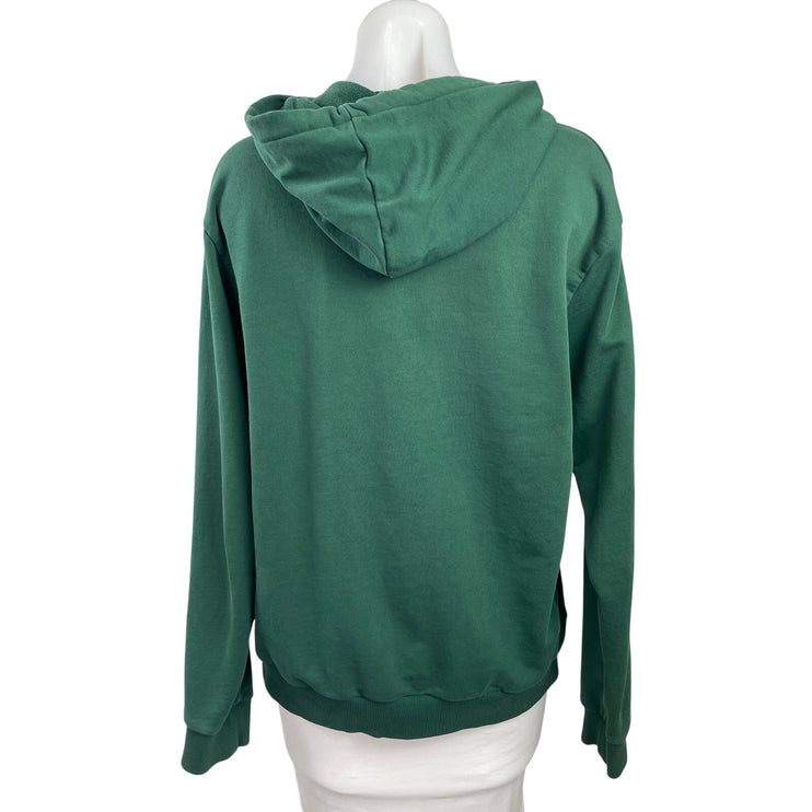 A.P.C Womens Green Long Sleeve Hoodie Hooded Pullover Sweater Sweatshirt Top M