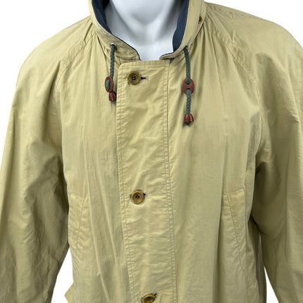 Valstar Men's Brown Reversible Button Zip Long Sleeve Rain Coat Jacket 52 US 42