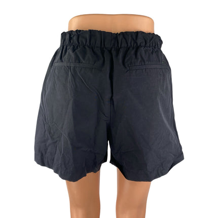 Calvin Klein Black High Rise Elastic Waist Casual Lounge Paperbag Shorts Size S