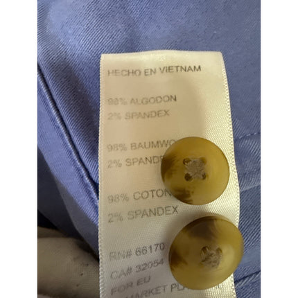 Urban Outfitters Men's Purple Blue Twill Straight Leg Slim Fit Chino Shorts 30