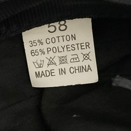 Women's Black Braided Leather Fashion Painter Newsboy Beret Cap Hat Size S