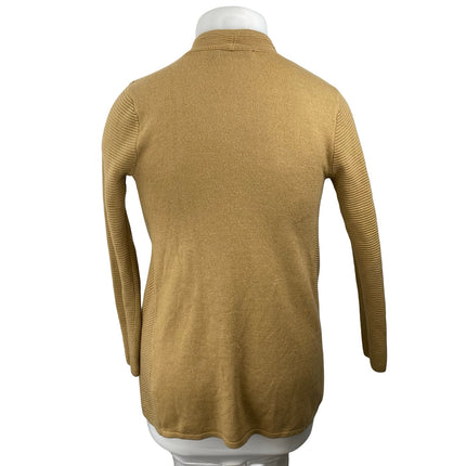 7th Avenue Womens Long Sleeve Cowl Neck Asymmetrical  Button Wrap Sweater Top XS