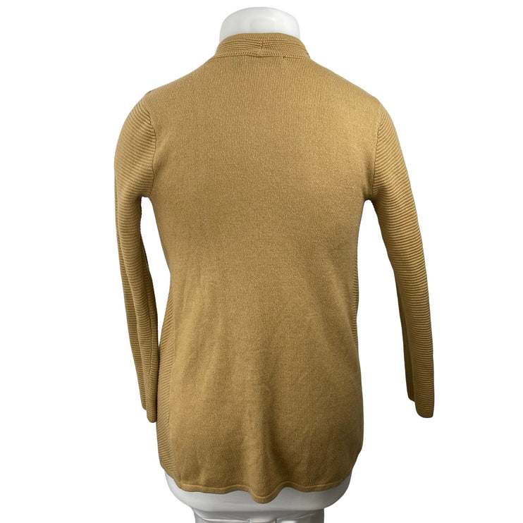 7th Avenue Womens Long Sleeve Cowl Neck Asymmetrical  Button Wrap Sweater Top XS