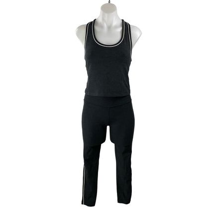 Beyond Yoga Women's Black Sleeveless Activewear Tank Top & Legging Pants Sets S