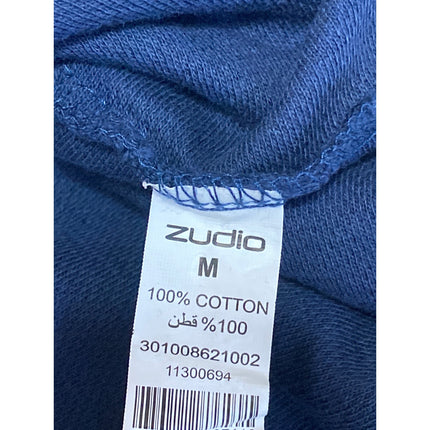 Zudio Men's Navy Blue Short Sleeve Crew Neck Basic Casual T Shirt Tee Top Size M