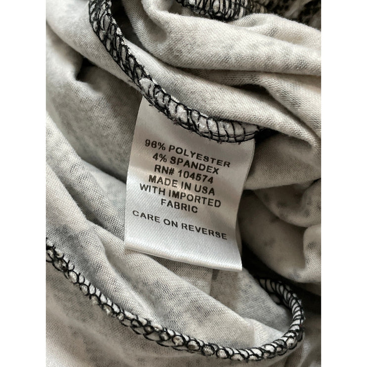 Women's Gray Snakeskin Animal Print High Waisted Jogger Trousers Pants Size S